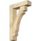 Ekena Millwork Merced Block Rough Sawn Bracket w/ Offset Brace, Douglas Fir, 6"W x 22"D x 34"H BKT0604X22X34MRC05RDF - alternate 1